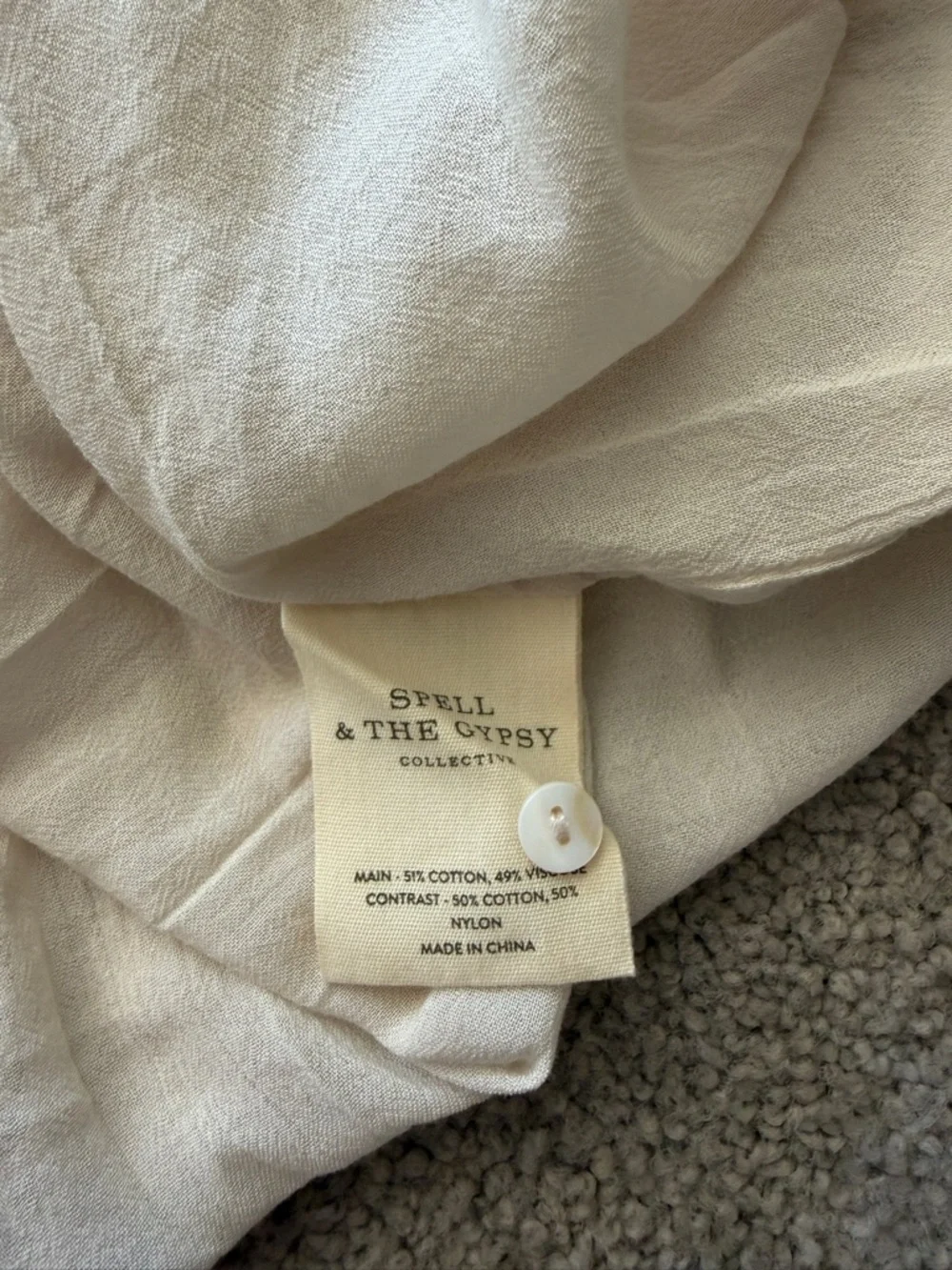SPELL Le Gauze Lace Duster - S - Picture 12 of 13